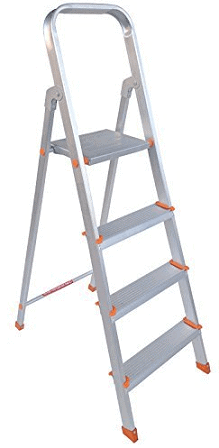 PlutoMax 4 Step Foldable Aluminium Ladder