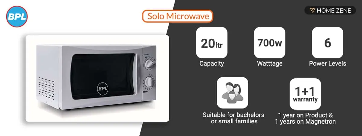 BPL 20 L Solo Microwave Oven