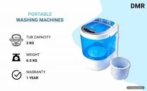 DMR 3 kg Portable Mini Washing Machine