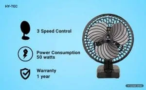 H Hy-Tec 65-watts Table Fan