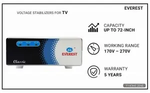Everest ECC 100 Voltage Stabilizer for TVÂ