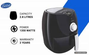 Glen 3044 1350-Watt Stainless Steel Air Fryer