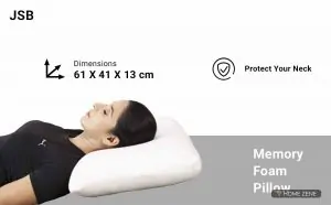 JSB (60.96 x 40.64 cm) Memory Foam Pillow