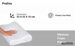 Proliva (53 x 32 cm) Memory Foam Pillow