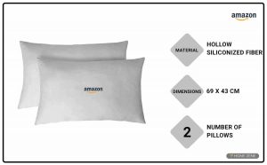 Amazon Brand-Solimo 69 x 43 cm Bed Pillow