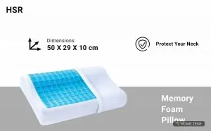 HSR (50 x 29 cm)Memory Foam Pillow
