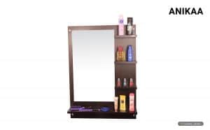 Anikaa Mavis Dressing Table/Wall Mirror with Shelves (Wenge)