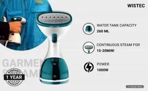 WisTec Techne Direct Portable Handheld Garment Steamer