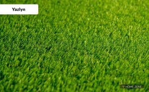 Yazlyn Collection High Density Polyester Blend Artificial Grass Carpet Mat for Balcony