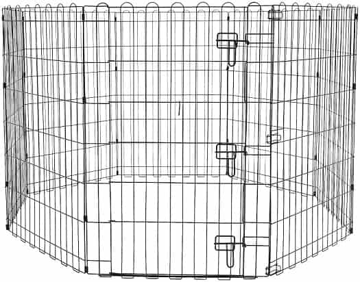 AmazonBasics Foldable Metal Pet Playpen With Door