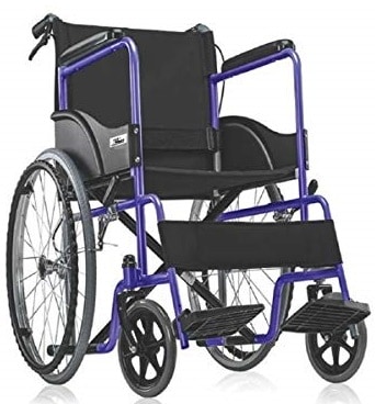 Medequip Healthcare Folding Metal Steel Wheelchair