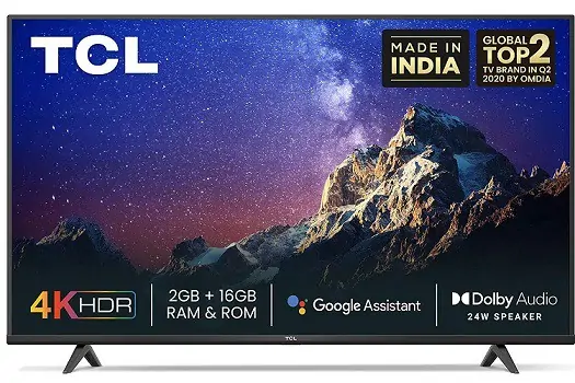 TCL 4k UHD Certified Android Smart LED TV