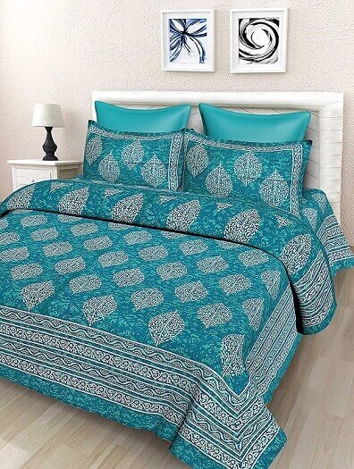 SheetKart Floral Double Bedsheet