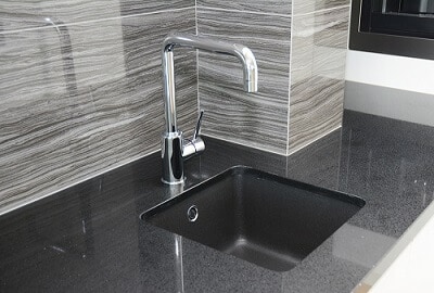 Matte Black Corner Sink